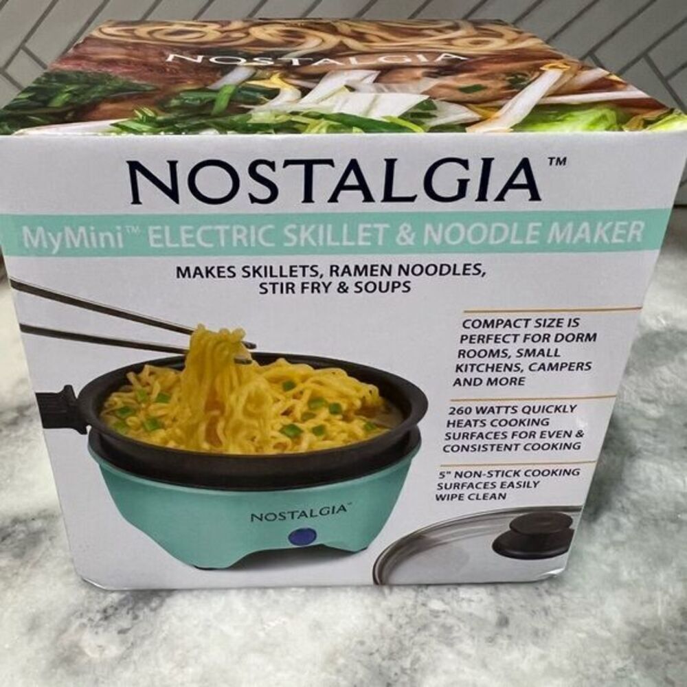 Nostalgia Mymini Electric Skillet & Noodle Maker